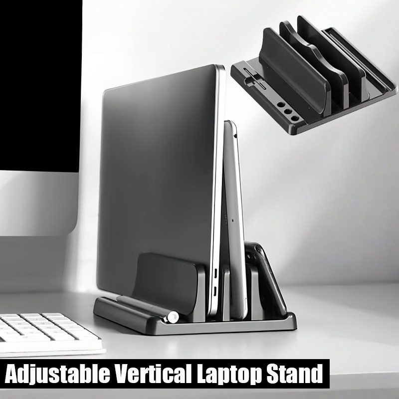 Vertical Laptop Stand - Suporte Vertical para Laptop, Suporte Ajustável