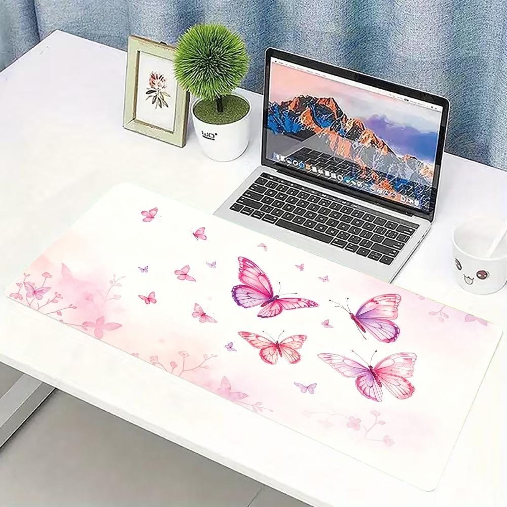 Desk Setup Laptop And Pc - Mouse Pad Grande para Jogos em