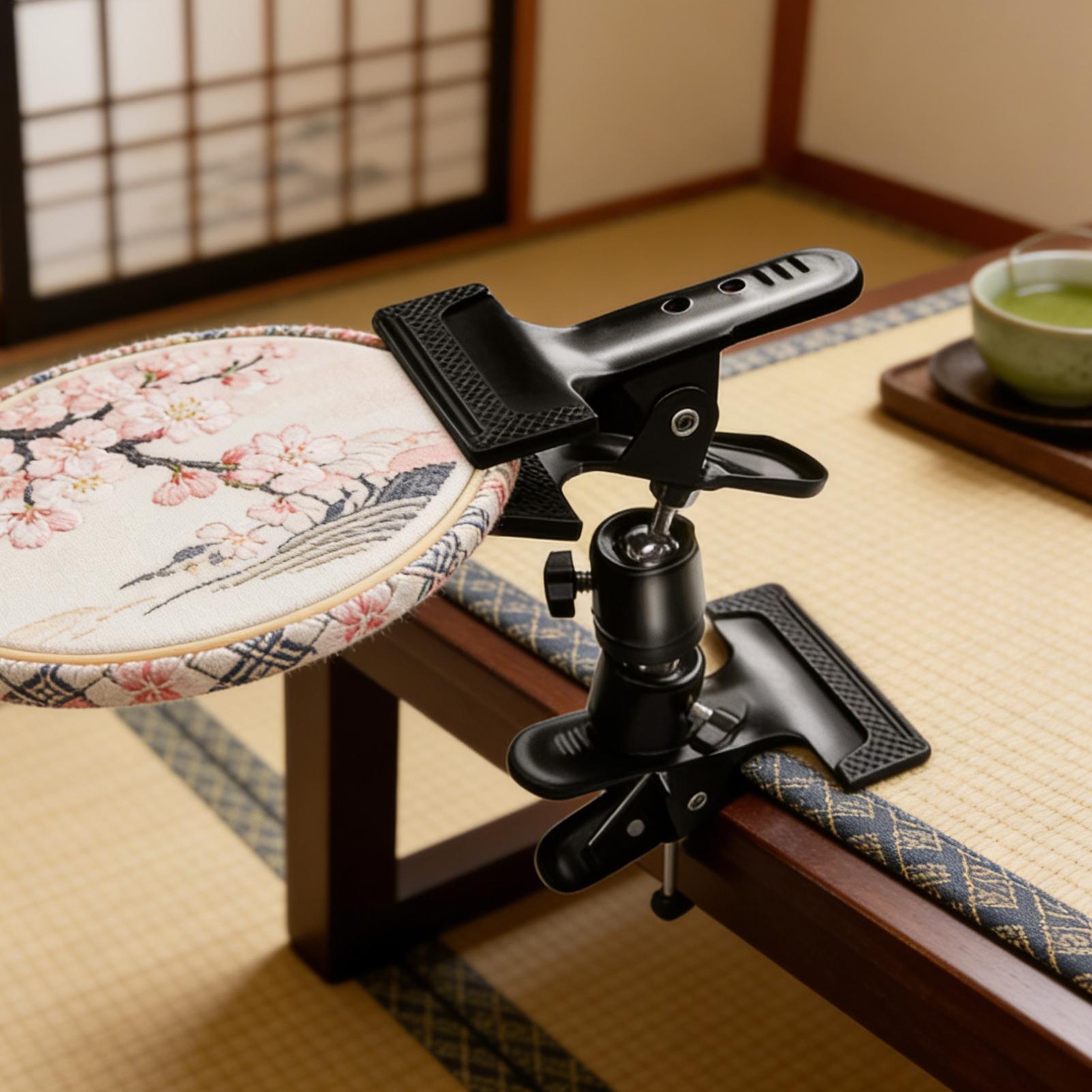 Desk Setup Equipment - Suporte de Bordado Reforçado Ajustável Portátil