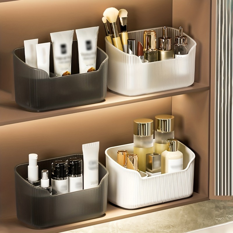 Desk Setup Shelf - Caixa de armazenamento de cosméticos multifuncional,