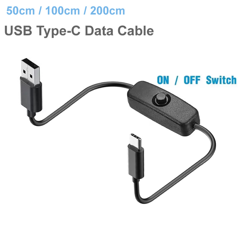 Desk Setup Led Strip - Cabo usb tipo c com interruptor