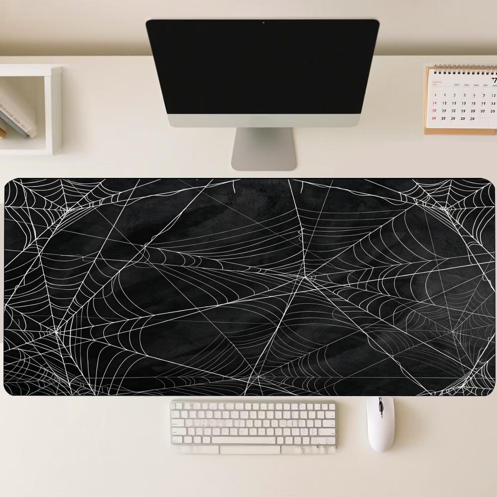 Desk Setup Gaming And Work - Mouse Pad Grande Antiderrapante de Borracha