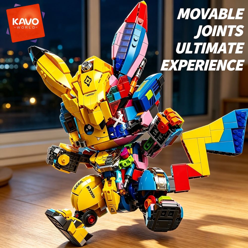 Desk Setup Build - KAVOWORLD 1505PCS Kit de Blocos de