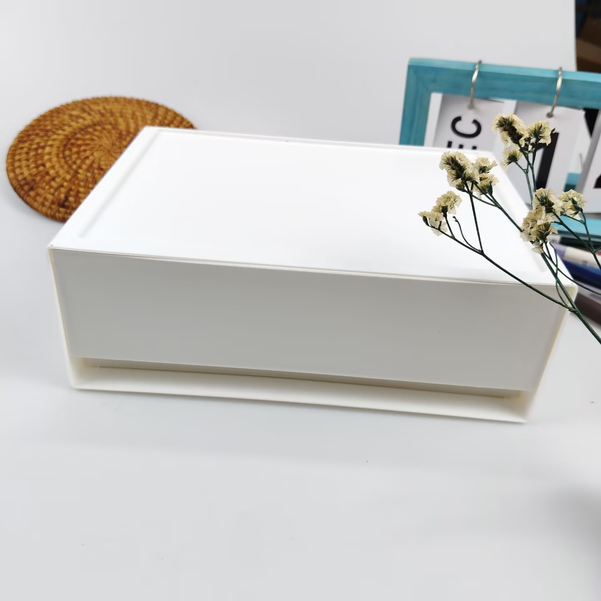 Desk Setup Shelf - Caixa de armazenamento de mesa, gaveta,