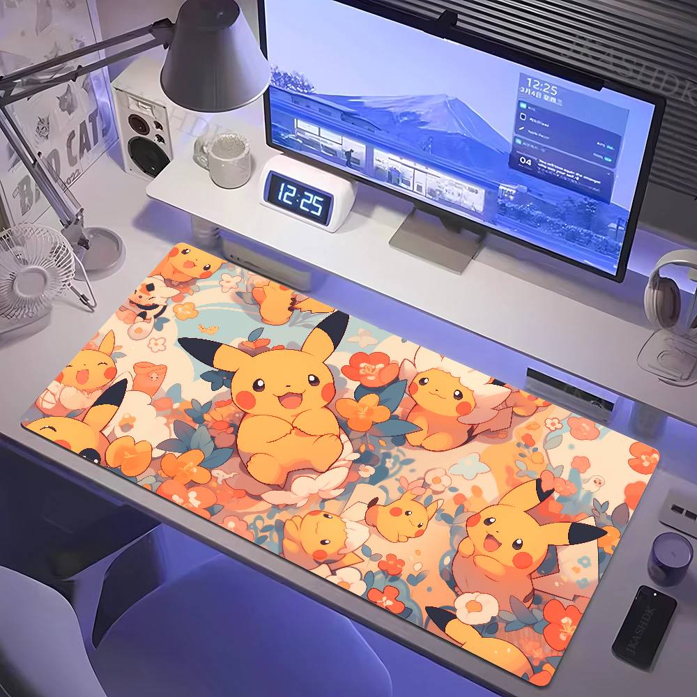 Desk Setup Laptop And Pc - Mouse Pad Grande para Jogos Pokemon,