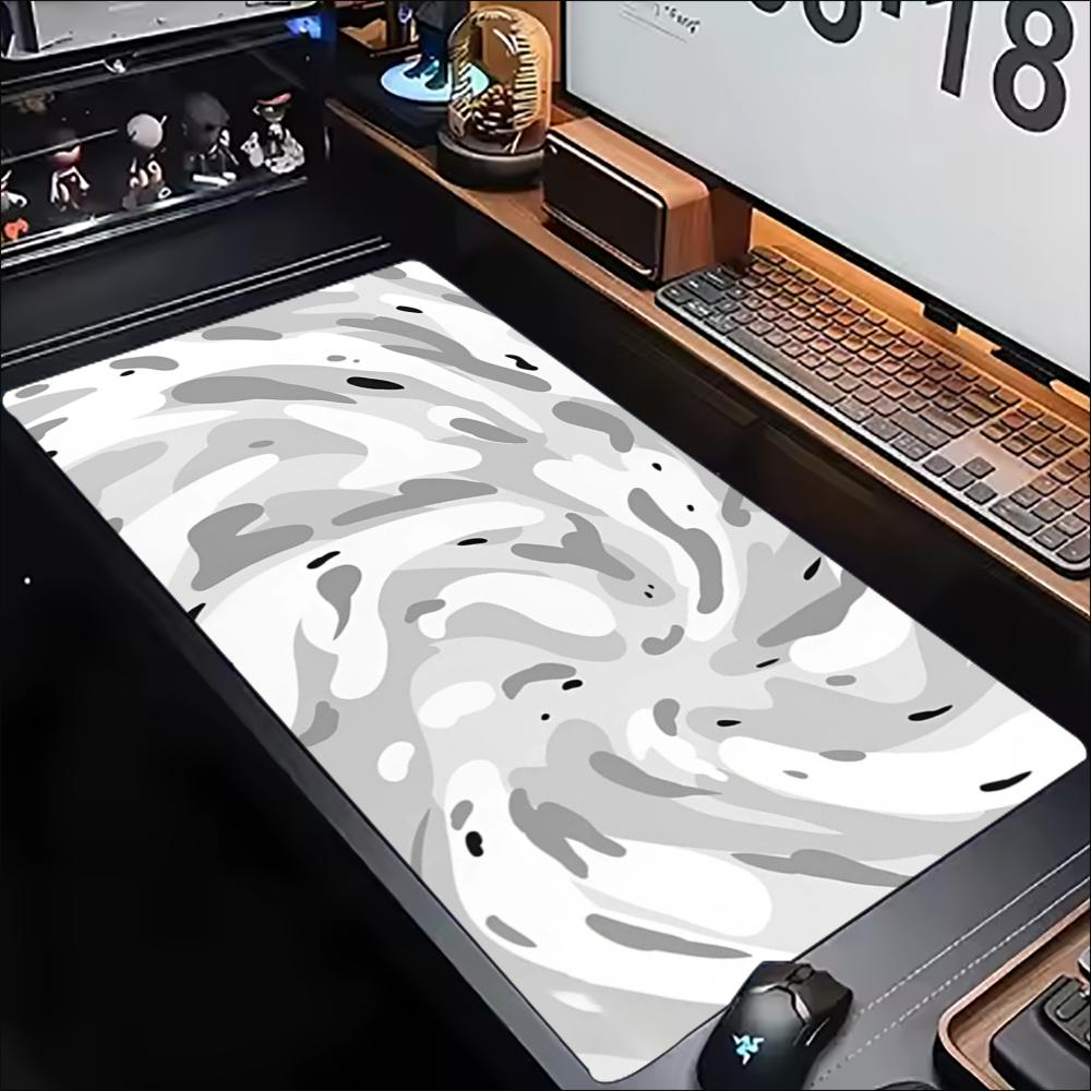 Tapete de Mesa Cinza e Branco  - Desk Setup Gaming And Work avaliação e preço