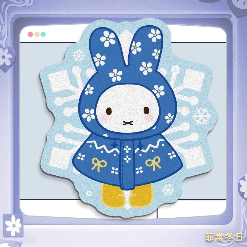 Mouse Pad de Couro Anime Miffy - Desk Setup With Tv avaliação e preço