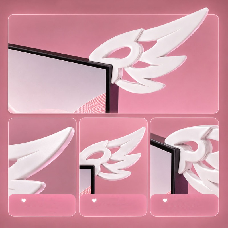 Decoração Kawaii 3D com Asas p - Desk Setup Aesthetic avaliação e preço