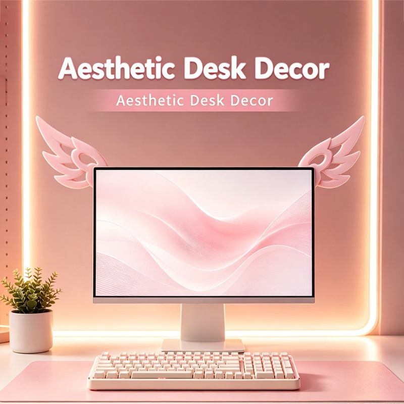 Decoração Kawaii 3D com Asas p - Desk Setup Aesthetic avaliação e preço