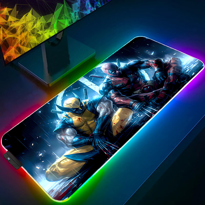 Led mouse pad jogos backlight  - Desk Setup Mat avaliação e preço