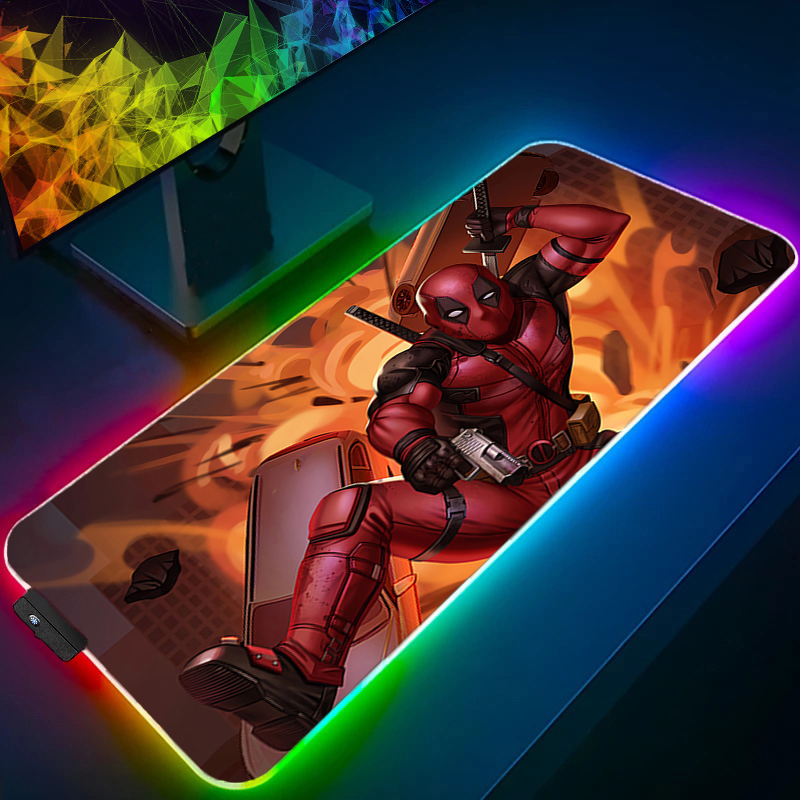 Led mouse pad jogos backlight  - Desk Setup Mat avaliação e preço