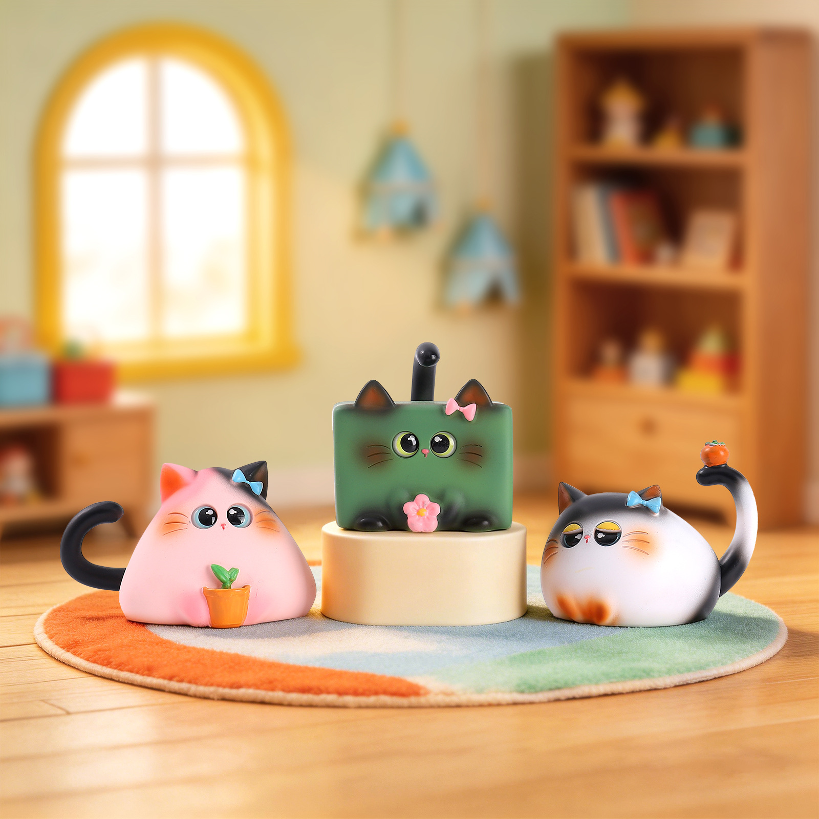 Figurinha de Gato em Caixa Sur - Desk Setup Equipment avaliação e preço