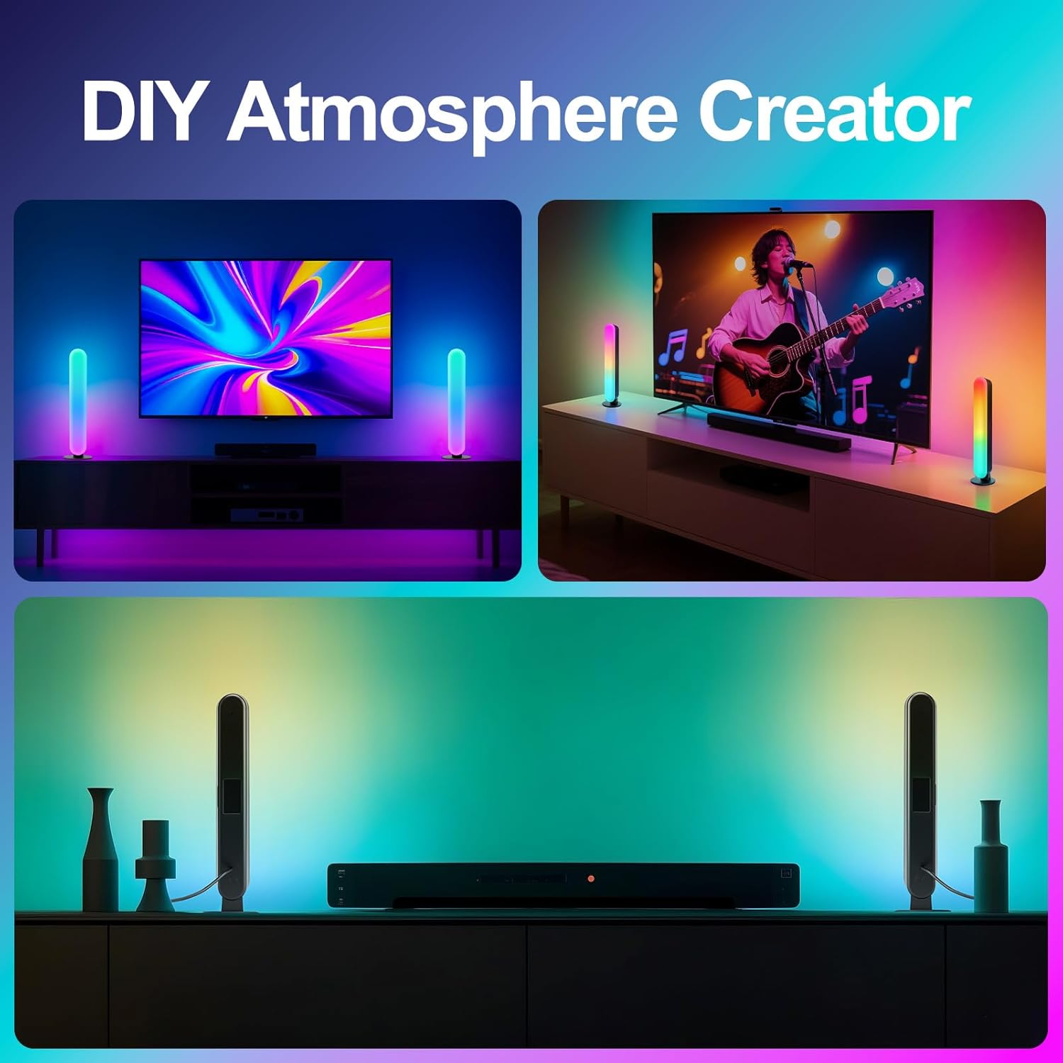 Barra de Luz LED RGB de Plásti - Ambient Light Bar Usb avaliação e preço