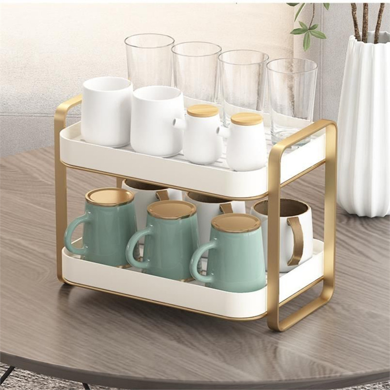 Organizador de Copos de 2 Níve - Desk Setup Shelf avaliação e preço