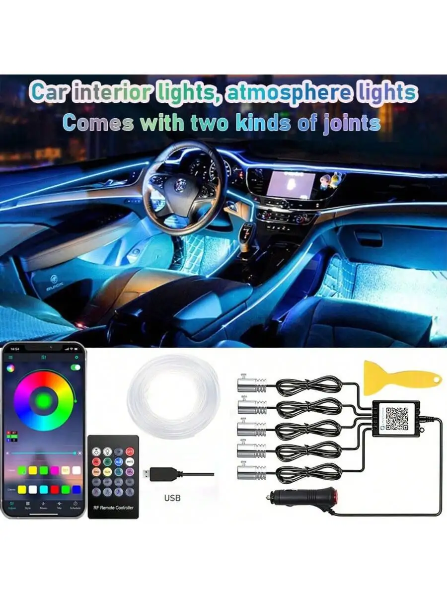 Luzes Internas para Carro, Bar - Ambient Light Bar Usb avaliação e preço