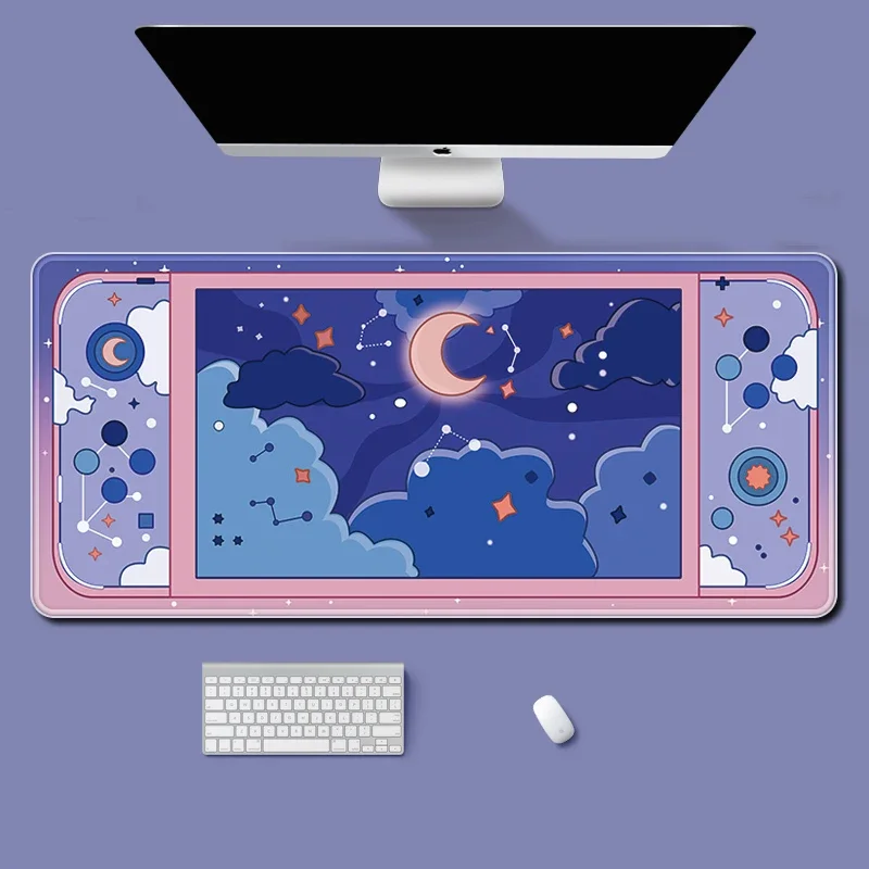 Lua e estrelas grande tapete d - Desk Setup Aesthetic avaliação e preço