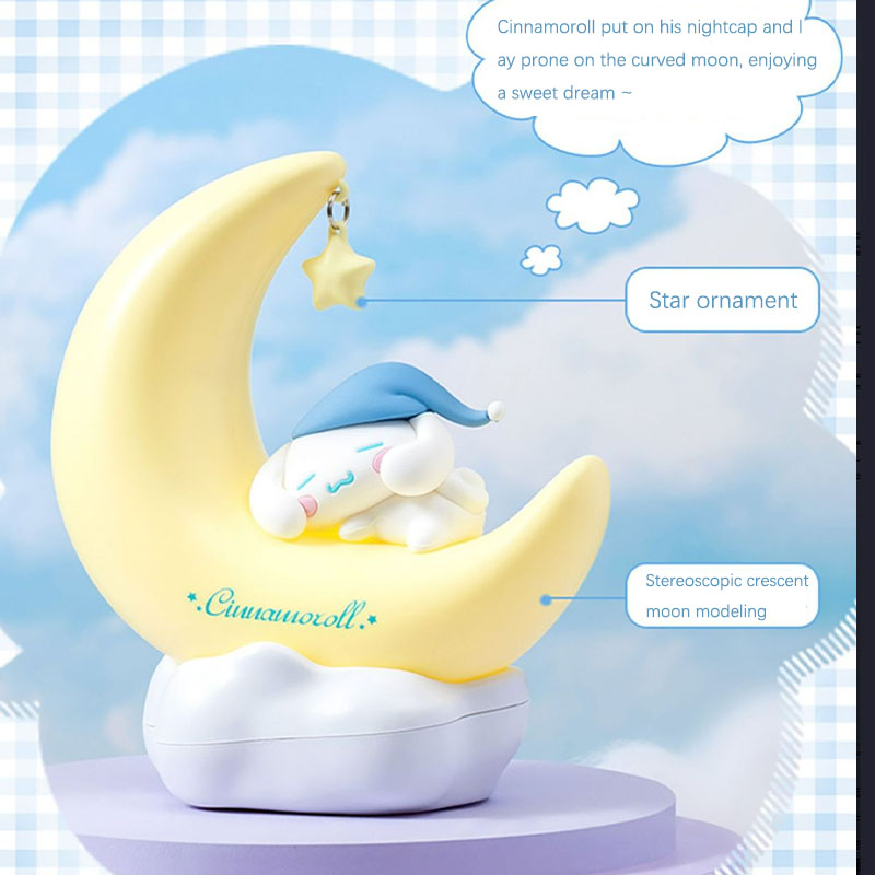 Luminária LED Cinnamoroll Moon - Desk Setup Shelf avaliação e preço