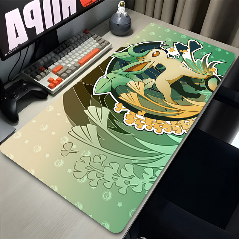 Mouse Pad Gamer P-pokemon Leaf - Desk Setup Mat avaliação e preço