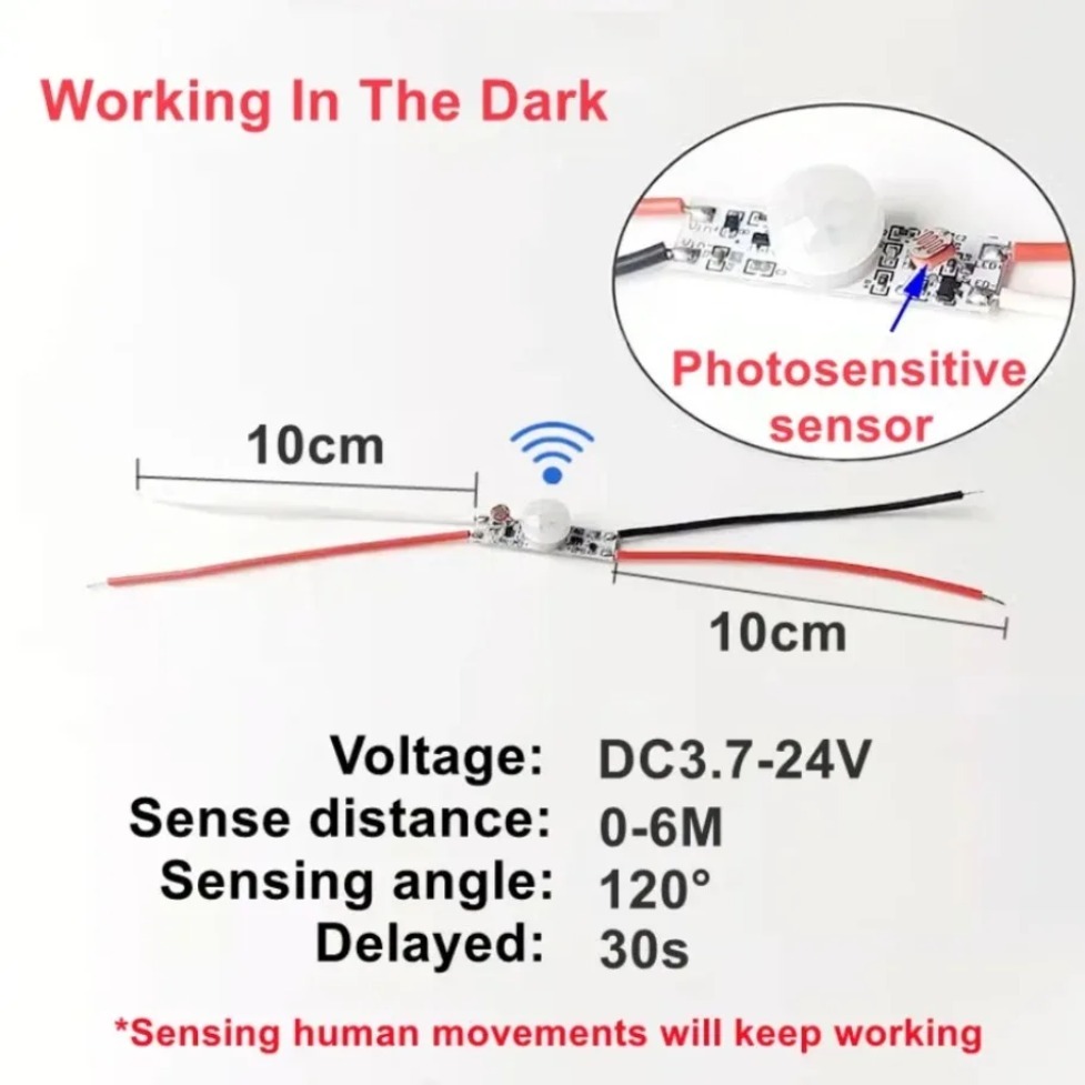 Sensor de Movimento PIR 5V/12V - Desk Setup Led Strip avaliação e preço