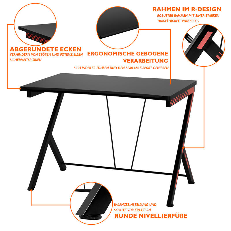 Mesa de computador ergonômica  - Desk Setup Ergonomics avaliação e preço