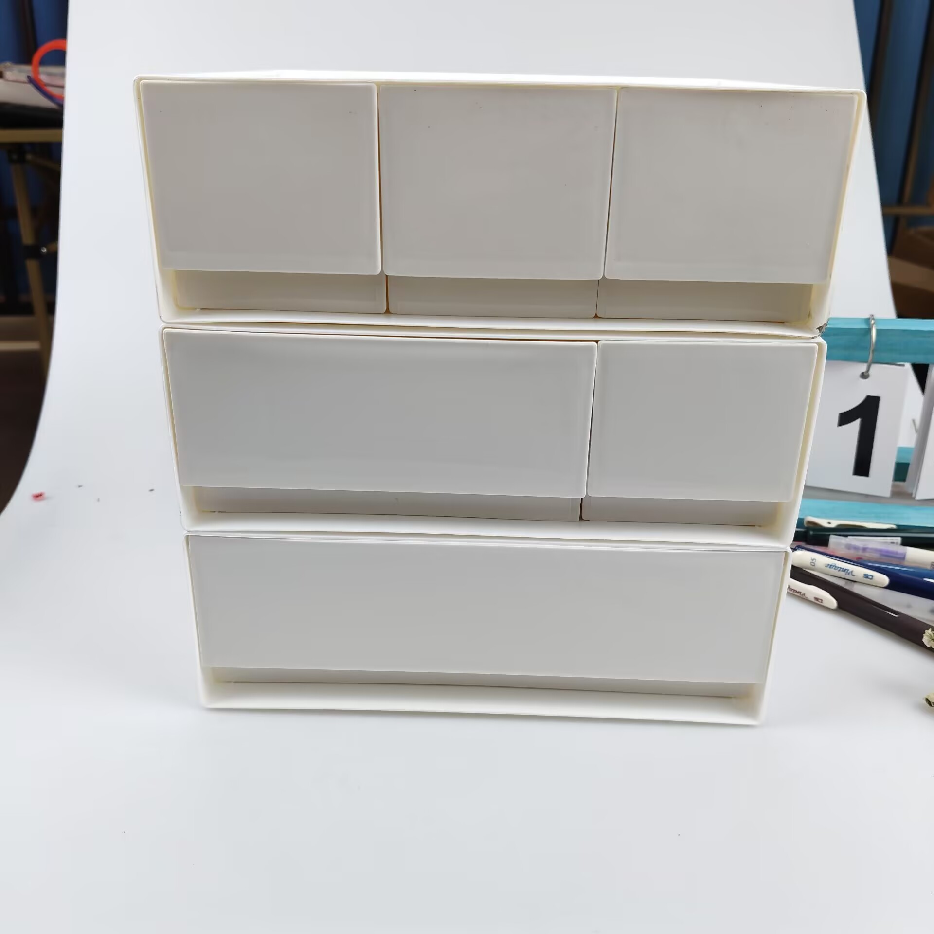 Caixa de armazenamento de mesa - Desk Setup Shelf avaliação e preço