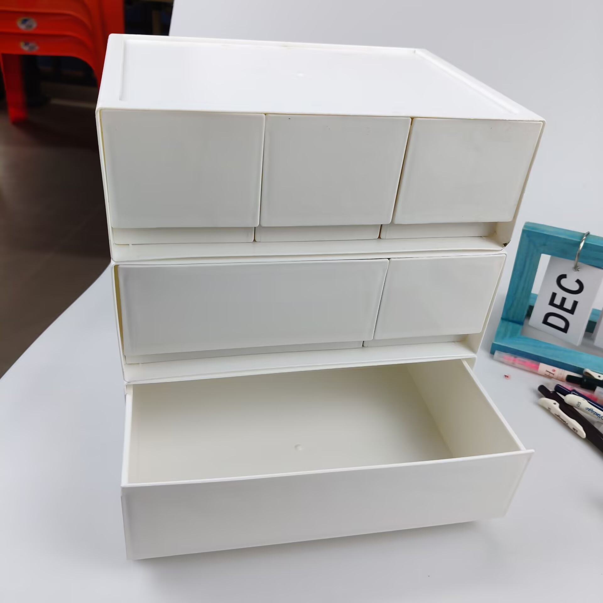 Caixa de armazenamento de mesa - Desk Setup Shelf avaliação e preço
