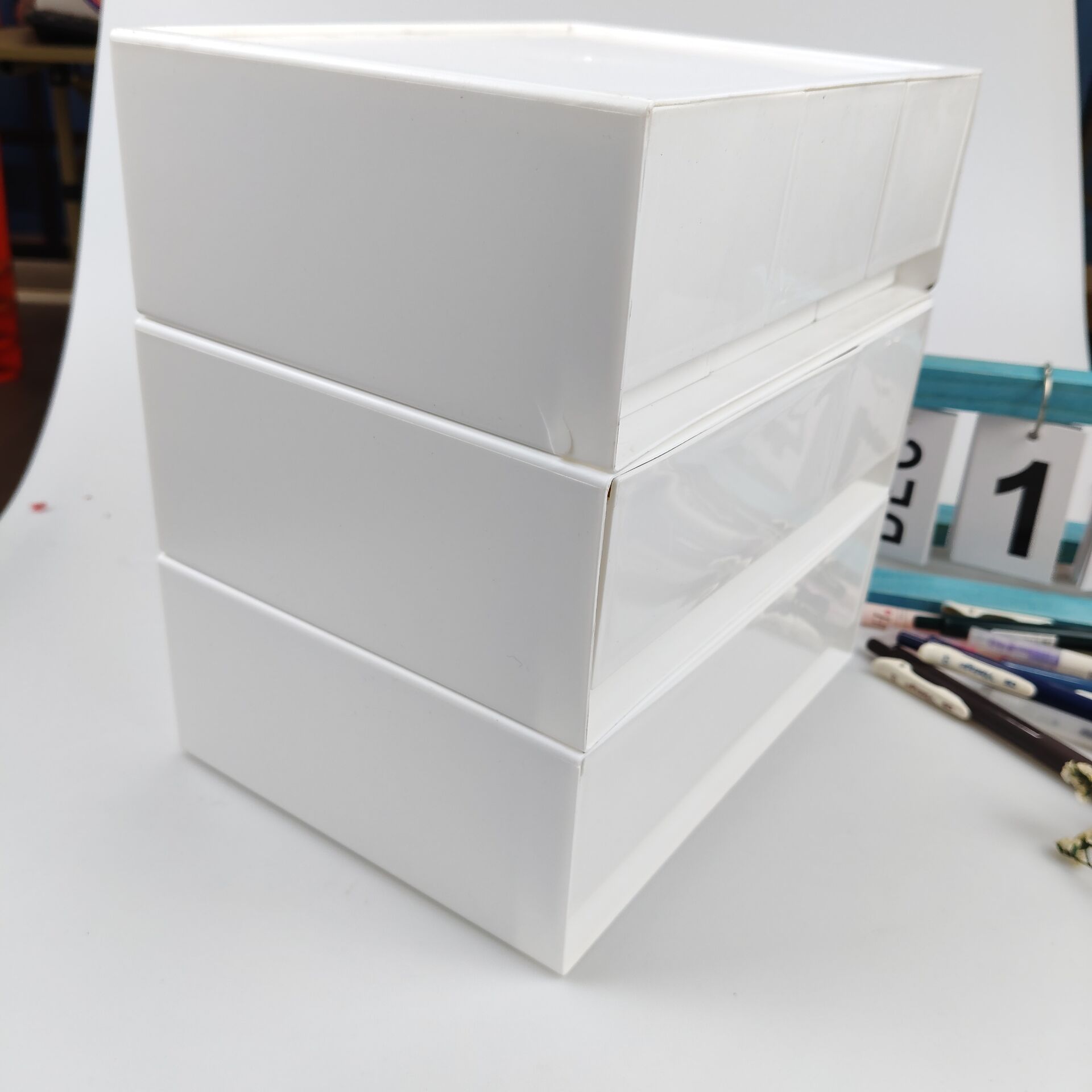 Caixa de armazenamento de mesa - Desk Setup Shelf avaliação e preço