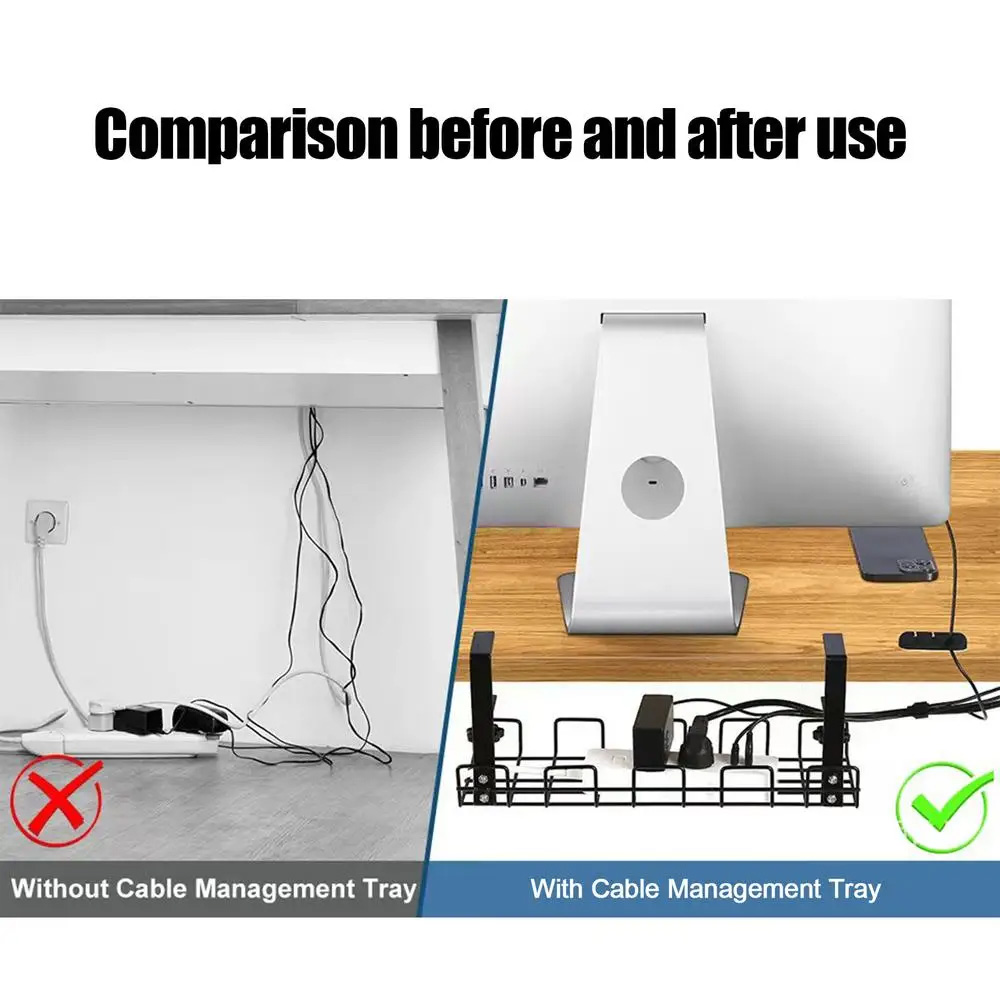 Caixa de gerenciamento de cabo - Desk Setup Shelf avaliação e preço